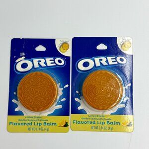 Lot of 2 Oreo Lemon Creme Golden Sandwich Cookie Flavored Lip Balms
